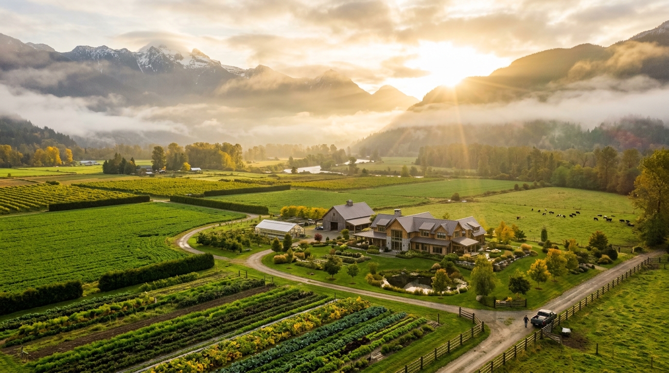 Tiwana Farms British Columbia Landscape